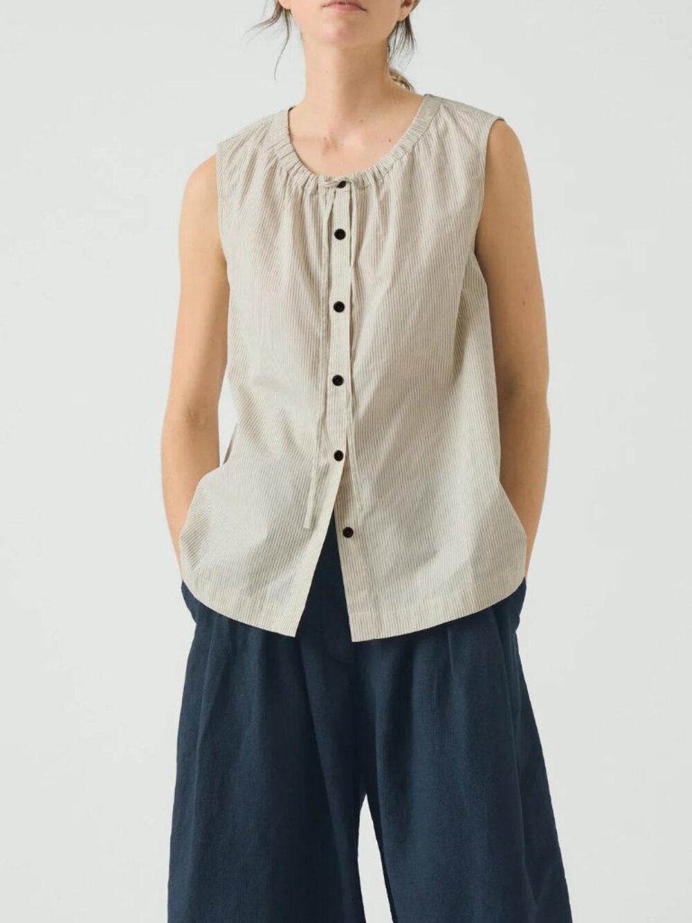 Mini Stripe Cotton Top